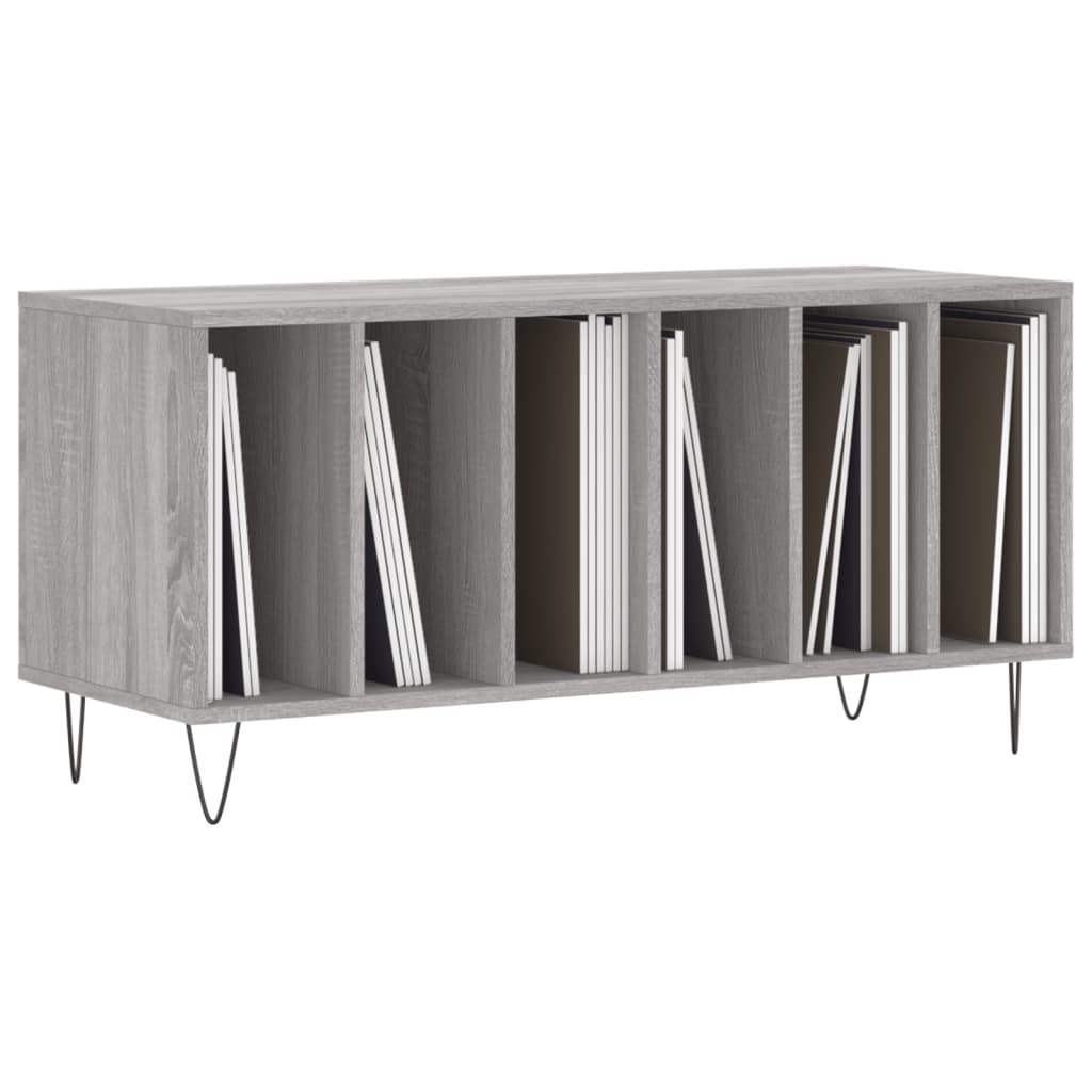 Platenkast 100X38X48 Cm Bewerkt Hout Eikenkleurig