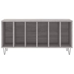 Platenkast 100X38X48 Cm Bewerkt Hout Eikenkleurig