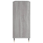 Platenkast 84,5X38X89 Cm Bewerkt Hout Eikenkleurig