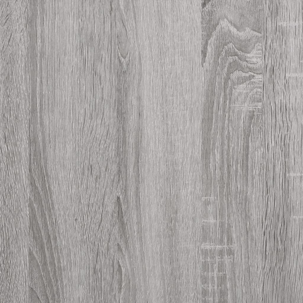 Platenkast 84,5X38X48 Cm Bewerkt Hout Eikenkleurig