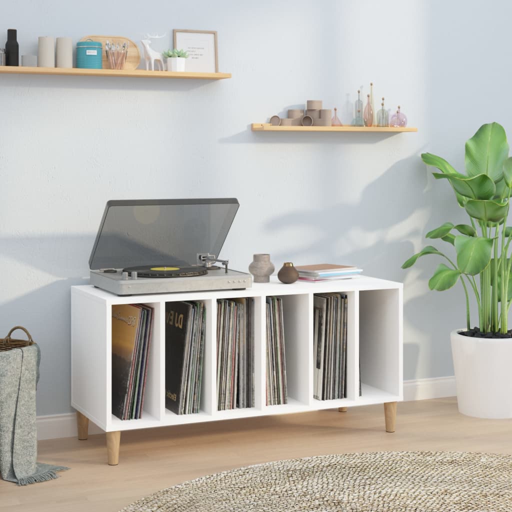 Platenkast 100X38X48 Cm Bewerkt Hout