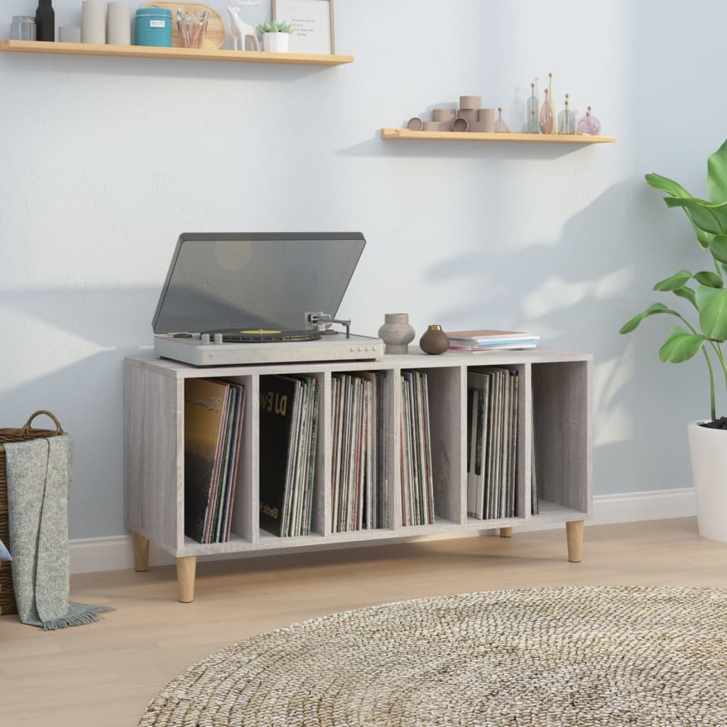 Platenkast 100X38X48 Cm Bewerkt Hout