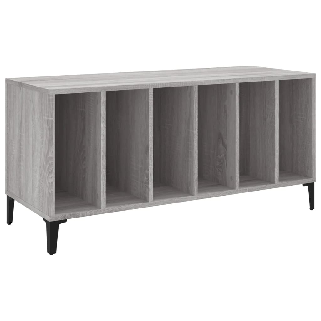 Platenkast 100X38X48 Cm Bewerkt Hout Eikenkleurig