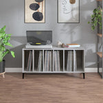 Platenkast 100X38X48 Cm Bewerkt Hout Eikenkleurig