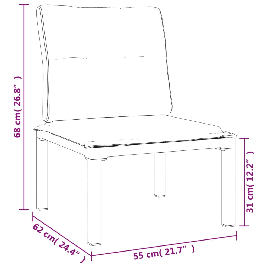9-Delige Loungeset Poly Rattan Zwart En Grijs