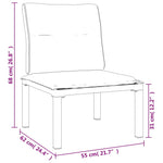 9-Delige Loungeset Poly Rattan Zwart En Grijs