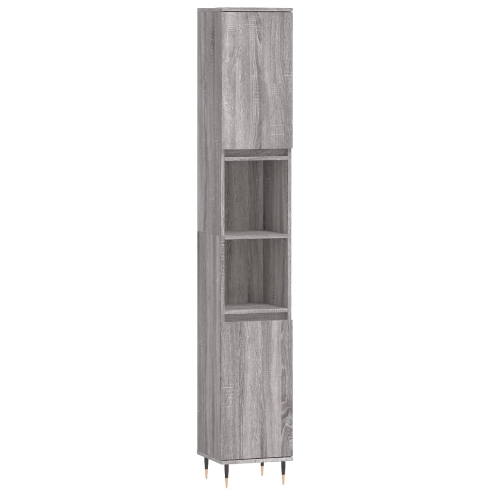 Badkamermeubelset Bewerkt Hout Eikenkleur
