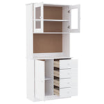Hoge Kast Alta 77X35X165 Cm Massief Grenenhout