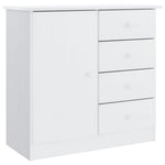 Hoge Kast Alta 77X35X165 Cm Massief Grenenhout