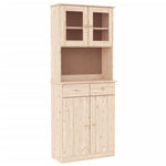 Hoge Kast Alta 77X35X188 Cm Massief Grenenhout