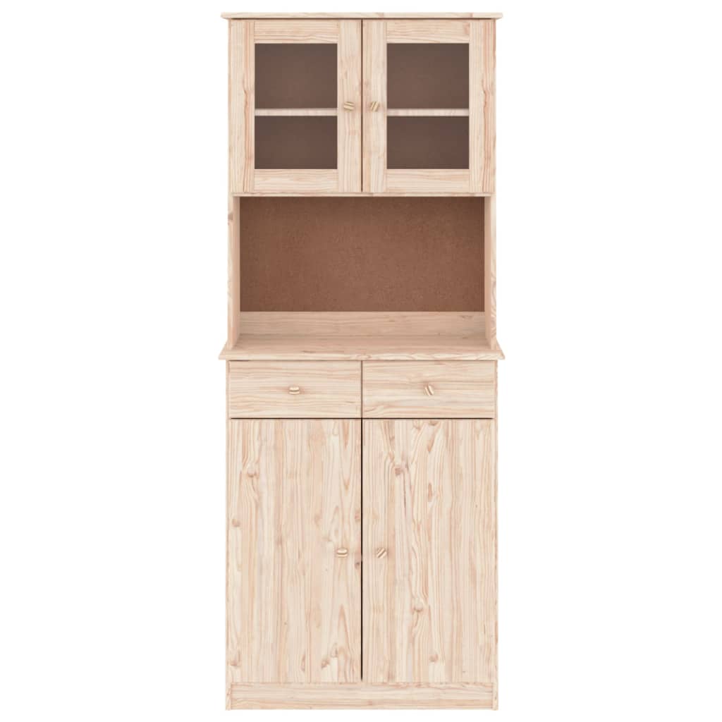 Hoge Kast Alta 77X35X188 Cm Massief Grenenhout