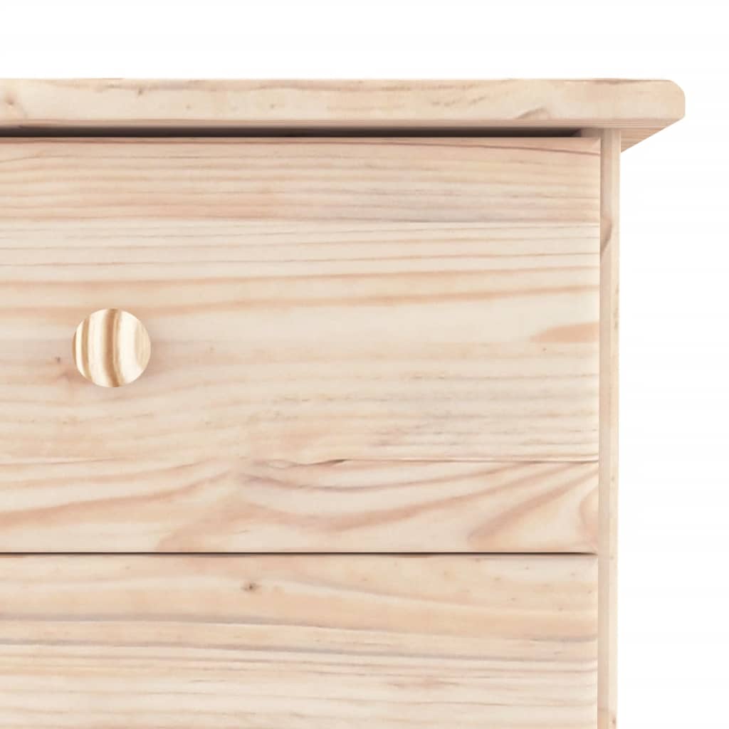 Hoge Kast Alta 77X35X188 Cm Massief Grenenhout