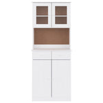 Hoge Kast Alta 77X35X188 Cm Massief Grenenhout