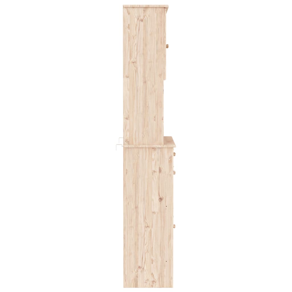 Hoge Kast Alta 77X35X188 Cm Massief Grenenhout