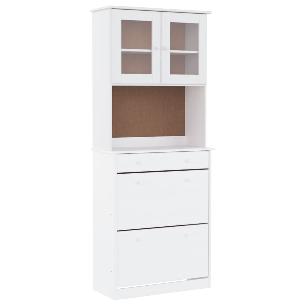 Hoge Kast Alta 77X35X188 Cm Massief Grenenhout