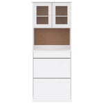Hoge Kast Alta 77X35X188 Cm Massief Grenenhout