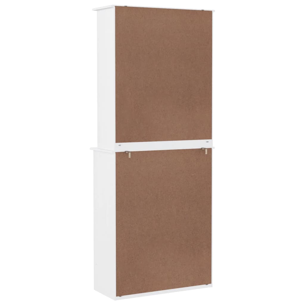 Hoge Kast Alta 77X35X188 Cm Massief Grenenhout