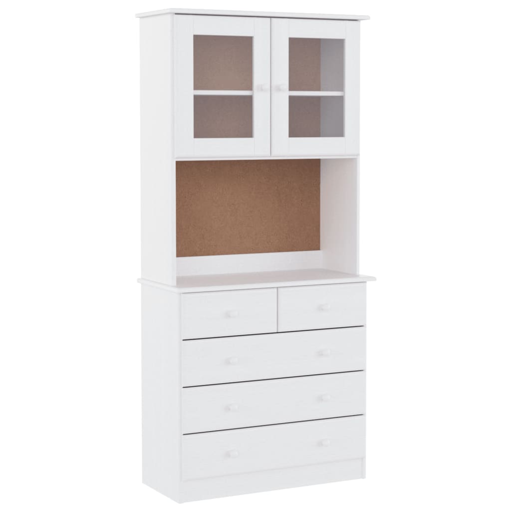 Hoge Kast Alta 77X35X165 Cm Massief Grenenhout
