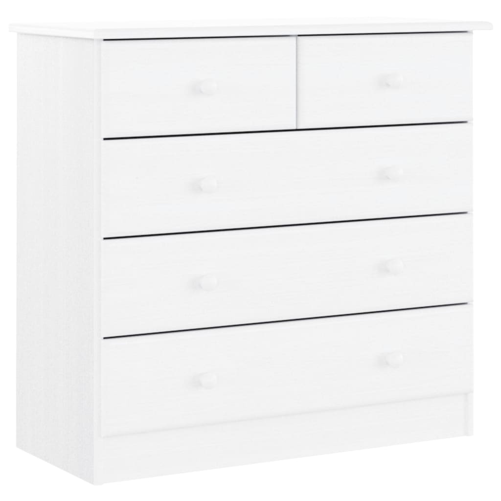 Hoge Kast Alta 77X35X165 Cm Massief Grenenhout