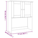 Opzetkast Alta 77X30X92 Cm Massief Grenenhout