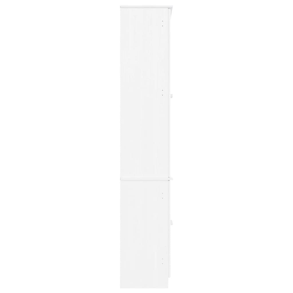 Vitrinekast Alta 77X35X186,5 Cm Massief Grenenhout