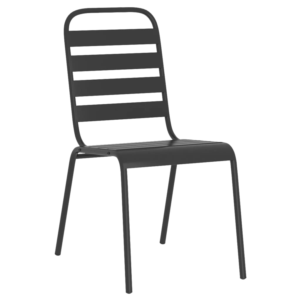 7-Delige Tuinset Staal Antracietkleurig