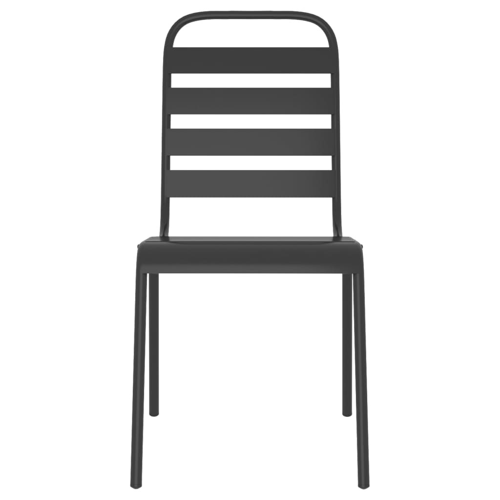 7-Delige Tuinset Staal Antracietkleurig