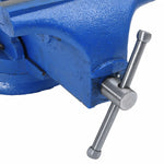 Bankschroef Gietijzer Blauw