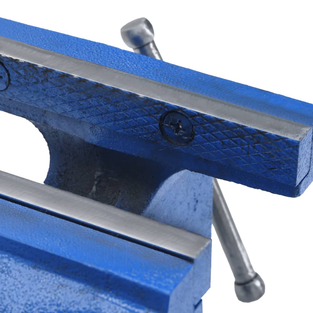 Bankschroef Gietijzer Blauw