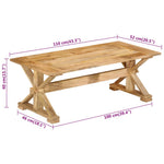 Salontafel Massief Mangohout