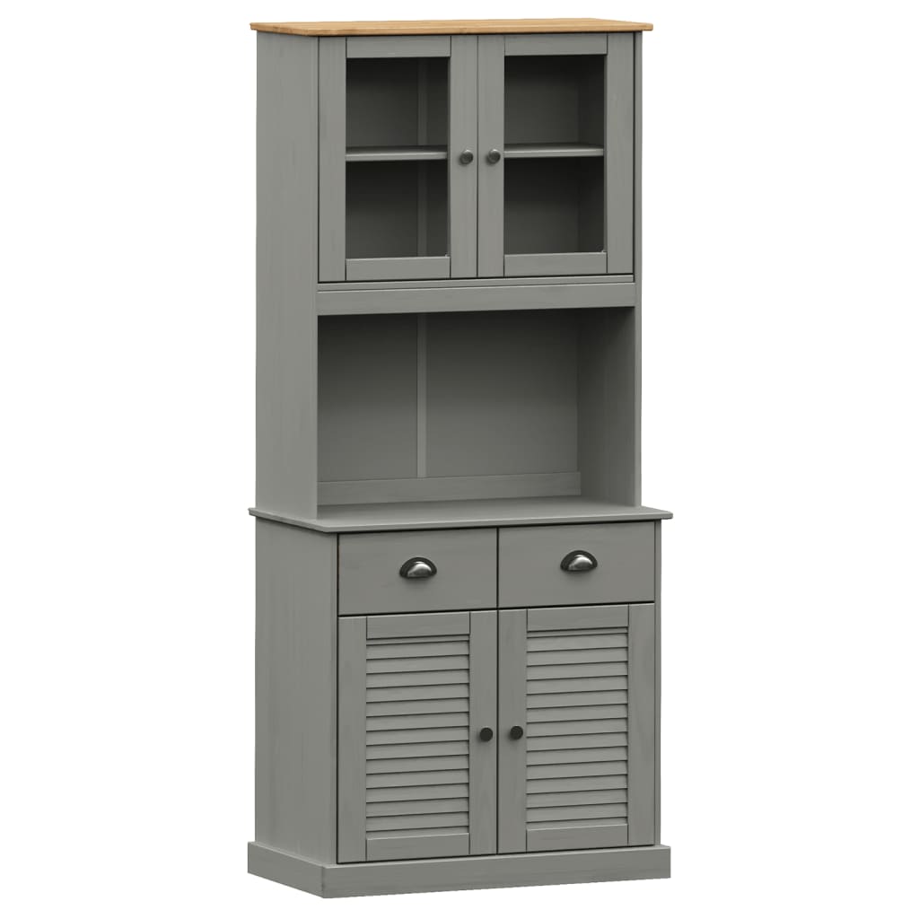 Hoge Kast Vigo 78X40X175 Cm Massief Grenenhout