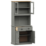 Hoge Kast Vigo 78X40X175 Cm Massief Grenenhout