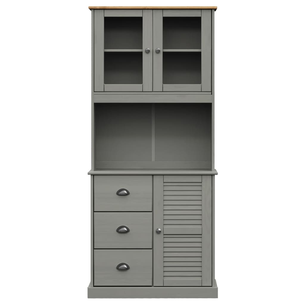 Hoge Kast Vigo 78X40X175 Cm Massief Grenenhout