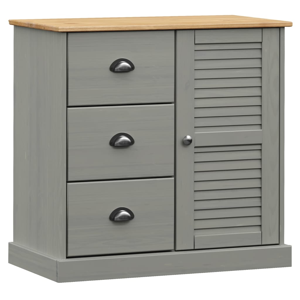 Hoge Kast Vigo 78X40X175 Cm Massief Grenenhout