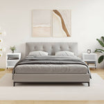 Nachtkastje 40X30X50 Cm Bewerkt Hout Eikenkleurig