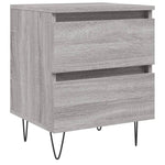 Nachtkastje 40X35X50 Cm Bewerkt Hout Eikenkleurig