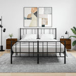 Nachtkastje 40X35X50 Cm Bewerkt Hout Eikenkleurig