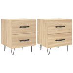 Nachtkastjes 40X35X47,5 Cm Bewerkt Hout Kleur