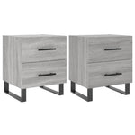 Nachtkastjes 40X35X47,5 Cm Bewerkt Hout Eiken