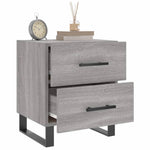 Nachtkastjes 40X35X47,5 Cm Bewerkt Hout Eiken