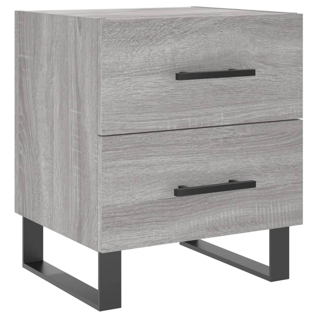 Nachtkastjes 40X35X47,5 Cm Bewerkt Hout Eiken