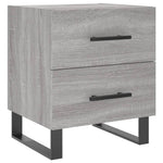 Nachtkastjes 40X35X47,5 Cm Bewerkt Hout Eiken