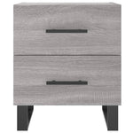 Nachtkastjes 40X35X47,5 Cm Bewerkt Hout Eiken