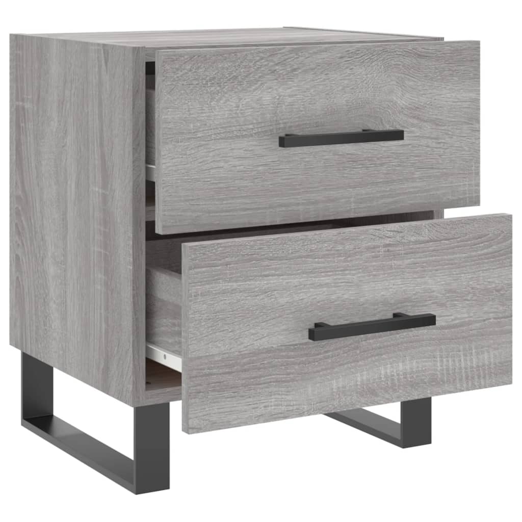 Nachtkastjes 40X35X47,5 Cm Bewerkt Hout Eiken