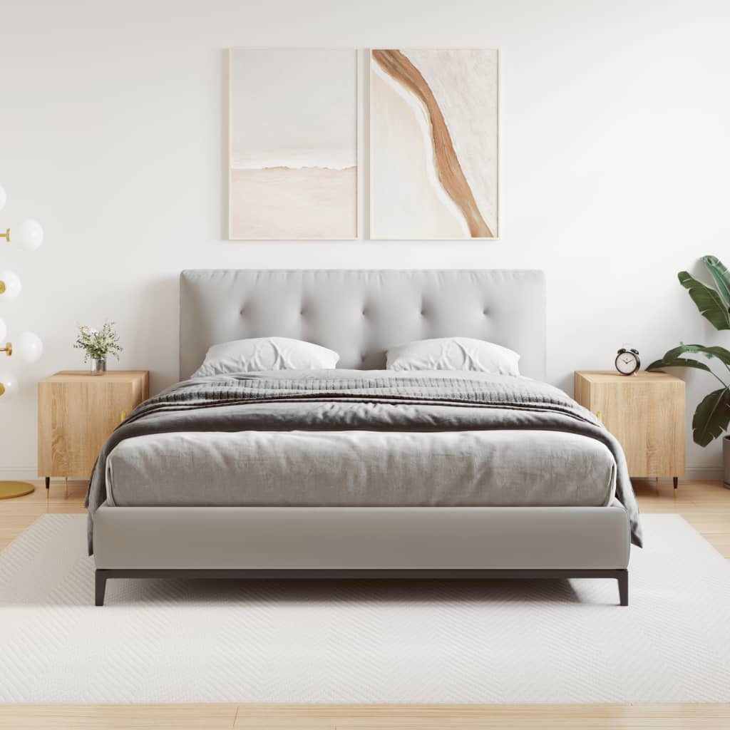 Nachtkastje 40X40X50 Cm Bewerkt Hout Eikenkleurig