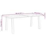 Eettafel Massief Acaciahout