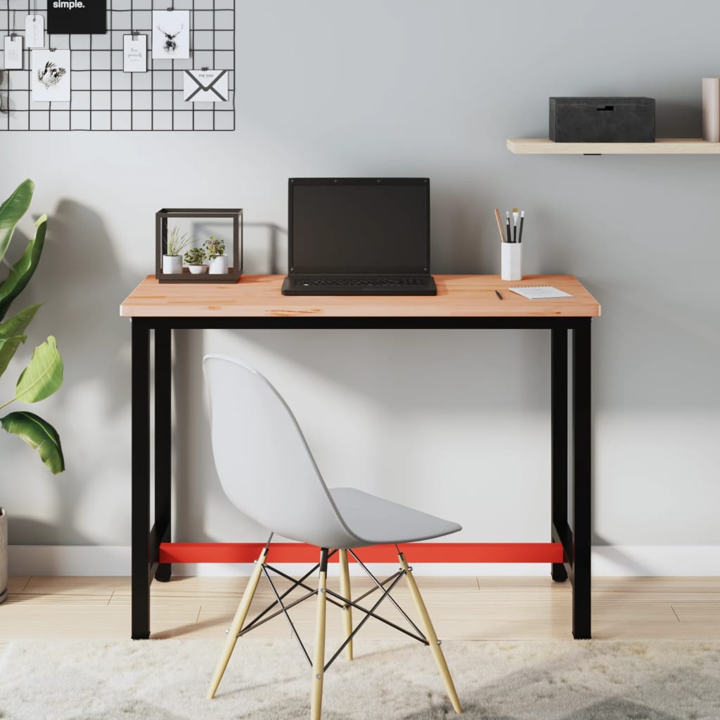Werkbank 180X55X81,5 Cm Massief Beukenhout En Metaal