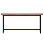 Werkbank 180X55X81,5 Cm Massief Beukenhout En Metaal