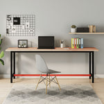 Werkbank 180X55X81,5 Cm Massief Beukenhout En Metaal
