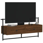 Tv-Meubel Wandgemonteerd 00,5X30X5 Cm Hout
